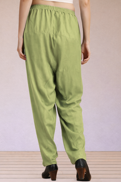Pista Green Easy Fit Rayon Salwar