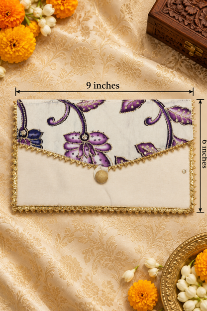 Lilac Handcrafted Shagun Envelope