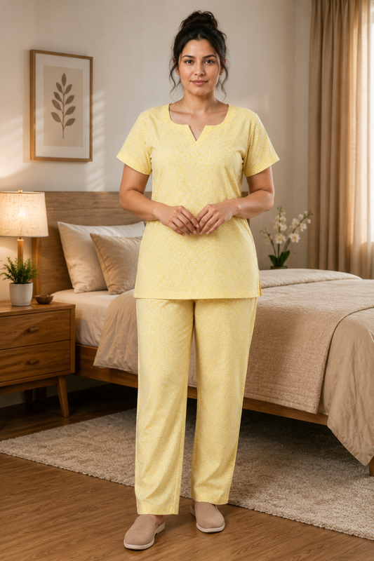Lime Hearty Night Suit