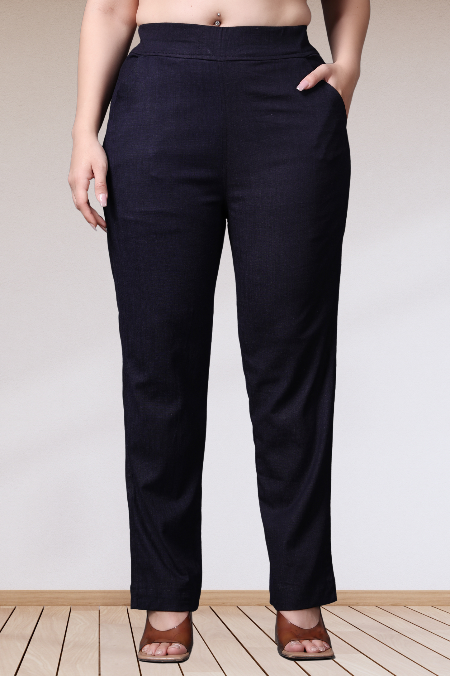 Lycra Slub Pants