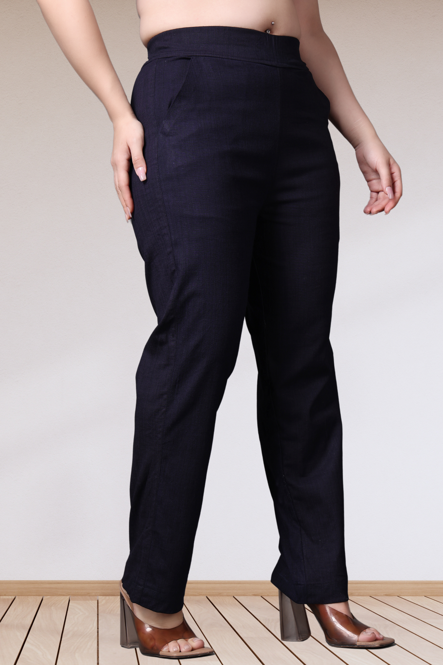 Lycra Slub Pants