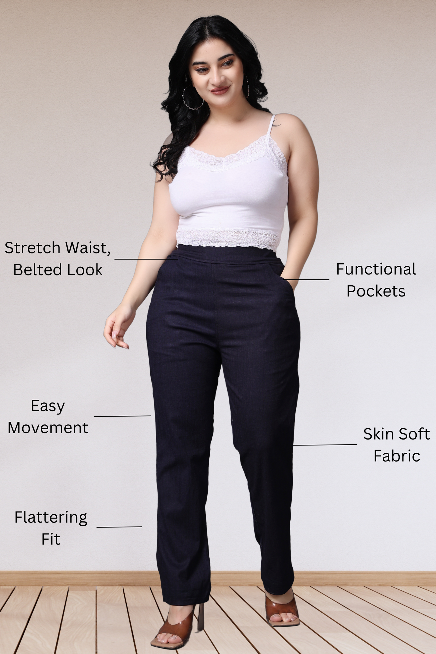 Lycra Slub Pants