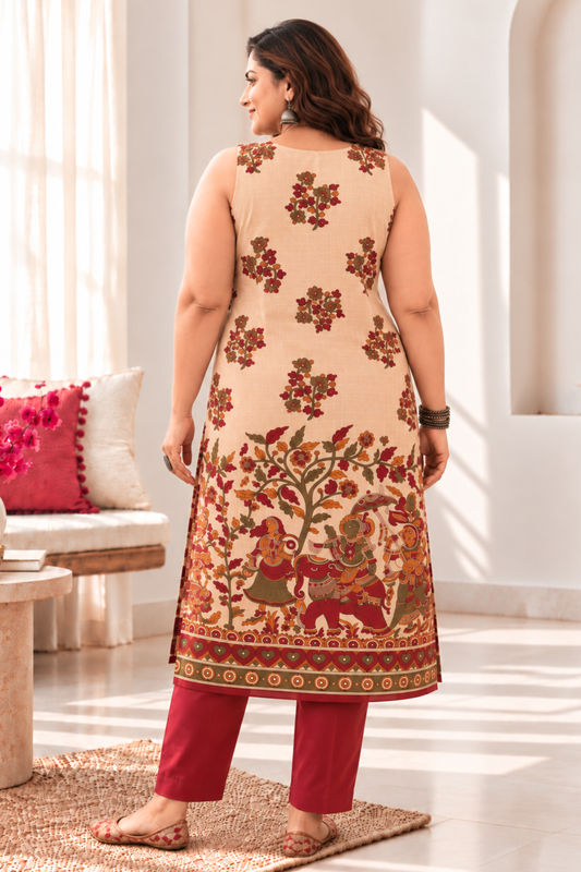 Kesar Kahani Cotton Kurta With Pants