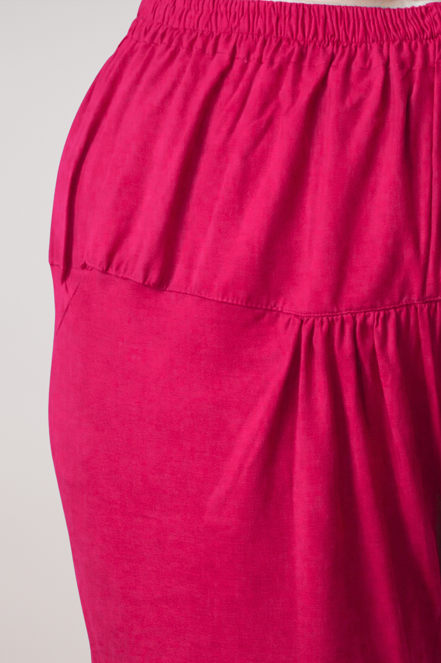 Magenta Cotton Churidar Pants