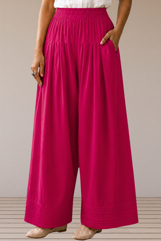 Magenta Cotton Farshi Salwar