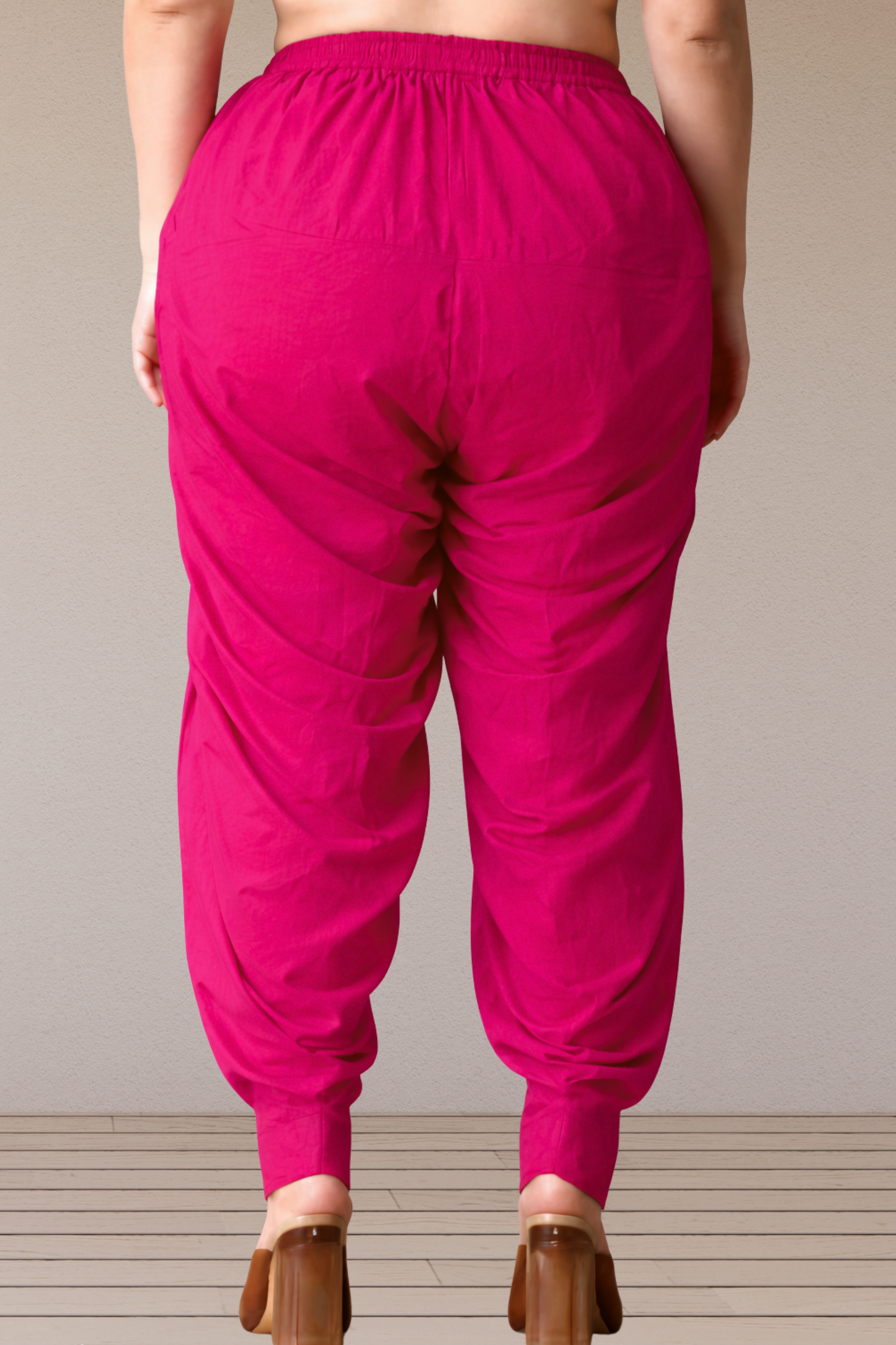 Magenta Cotton Patiala Salwar