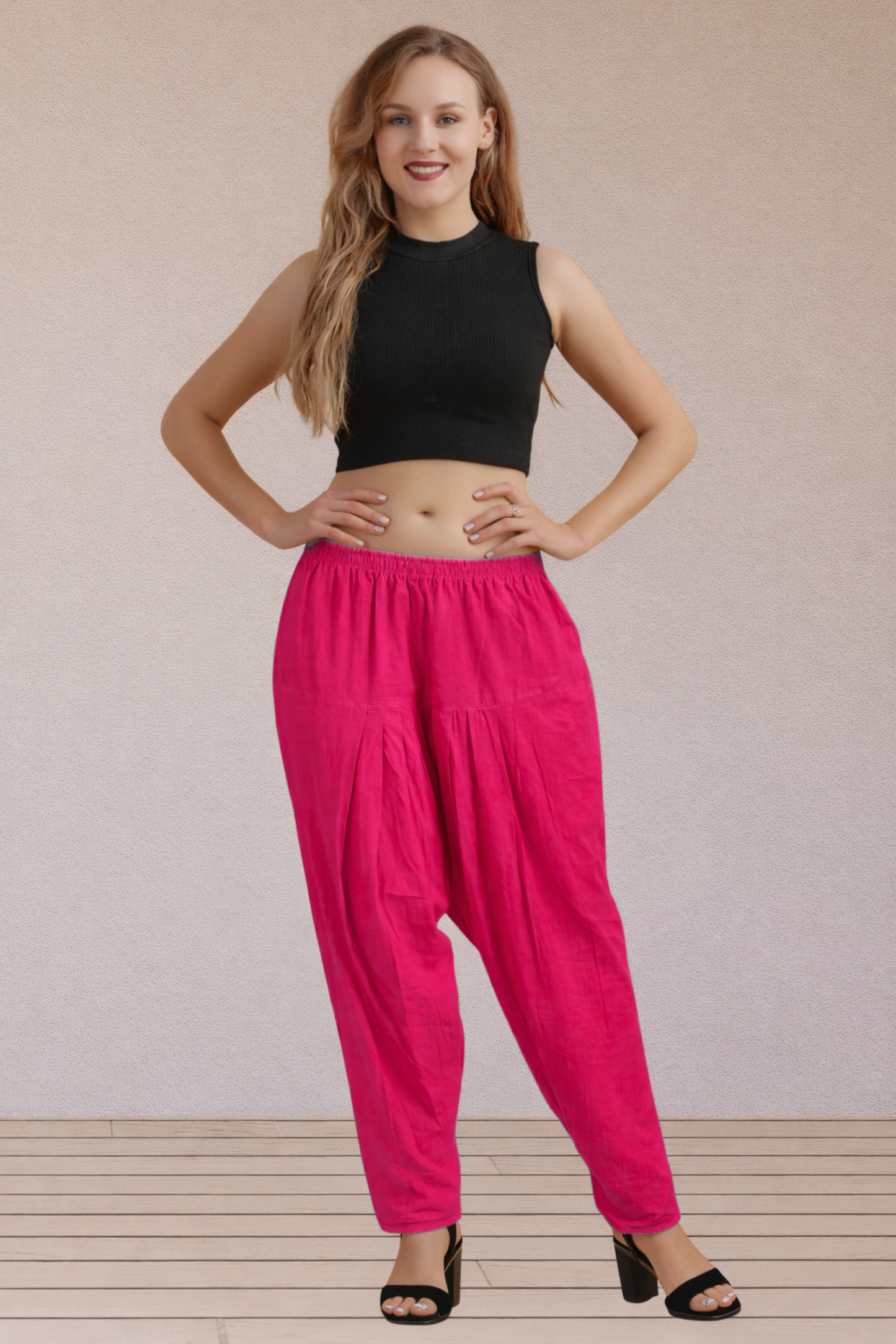 Magenta Easy Fit Cotton Salwar