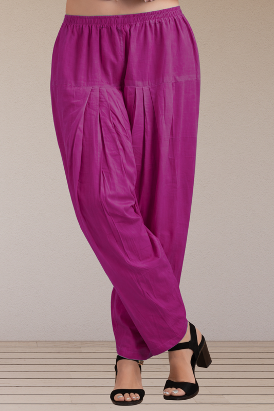 Mulberry Wine  Easy Fit Cotton Salwar