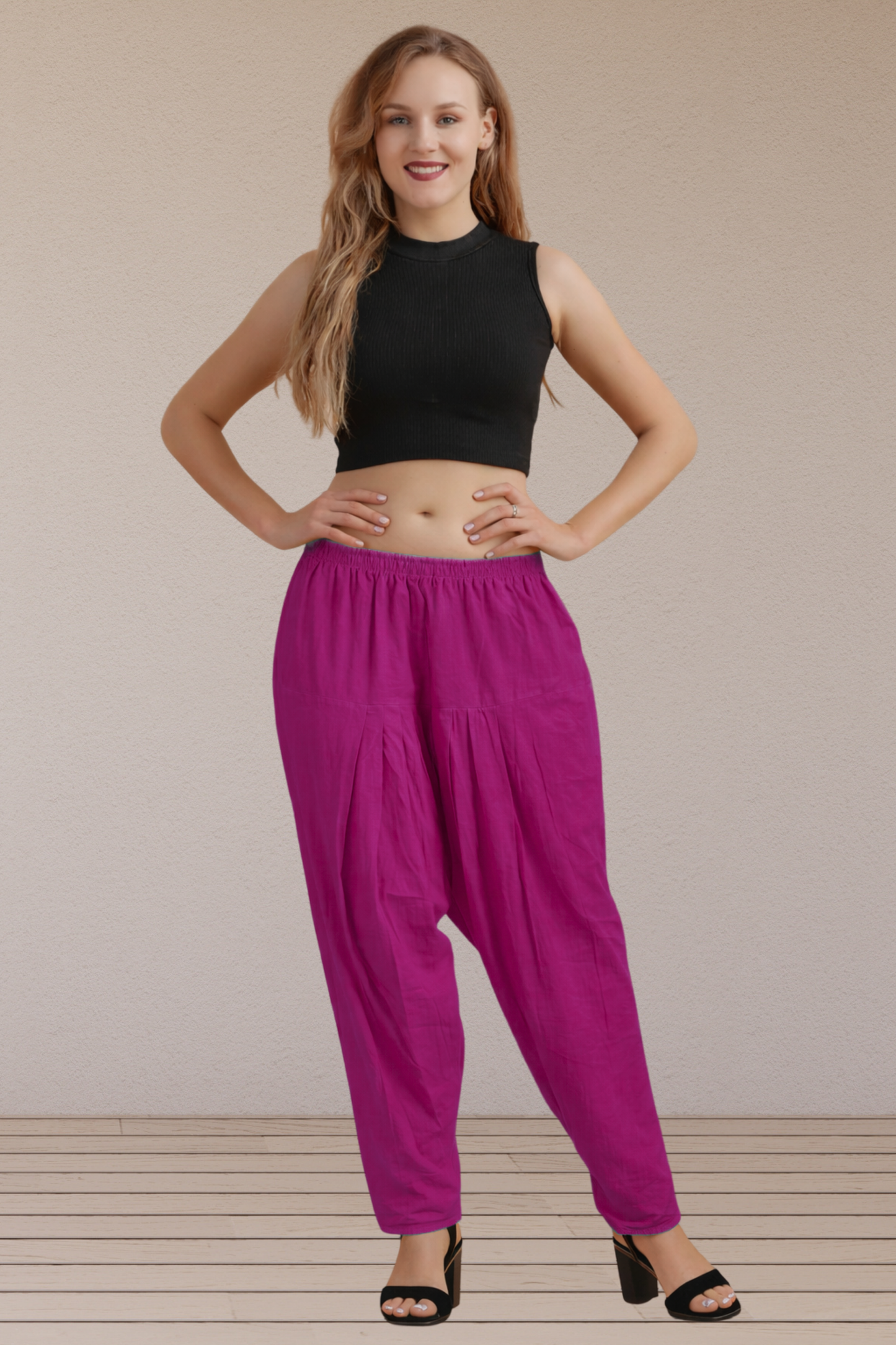 Mulberry Wine  Easy Fit Cotton Salwar