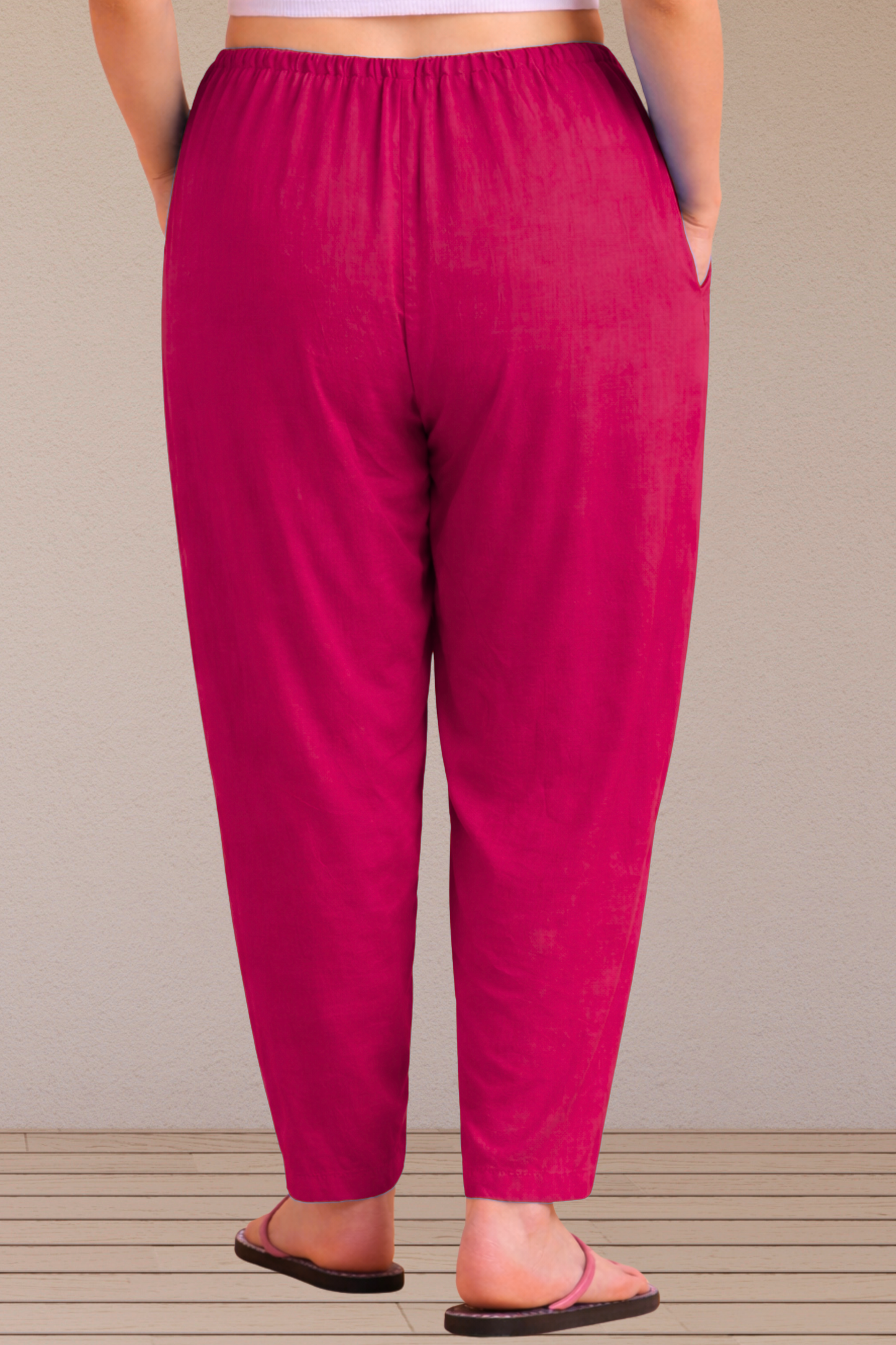 Magenta Easy Fit Rayon Maternity Salwar