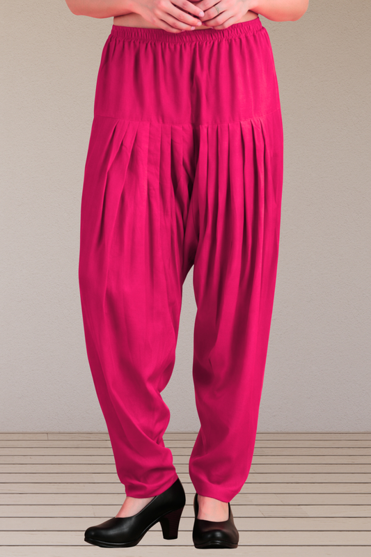 Magenta Easy Fit Rayon Salwar