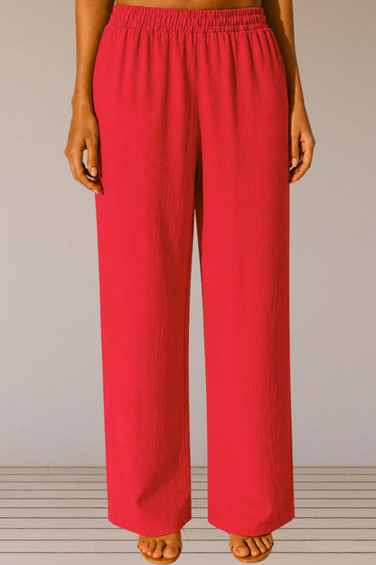 Magenta Linen Palazzo