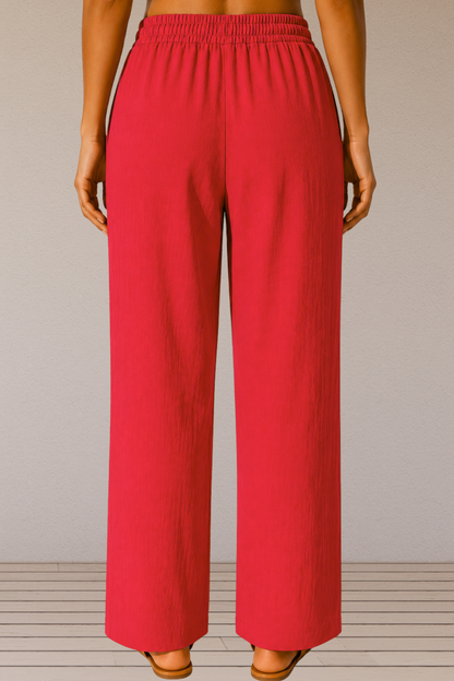Magenta Linen Palazzo