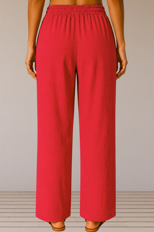 Magenta Linen Palazzo