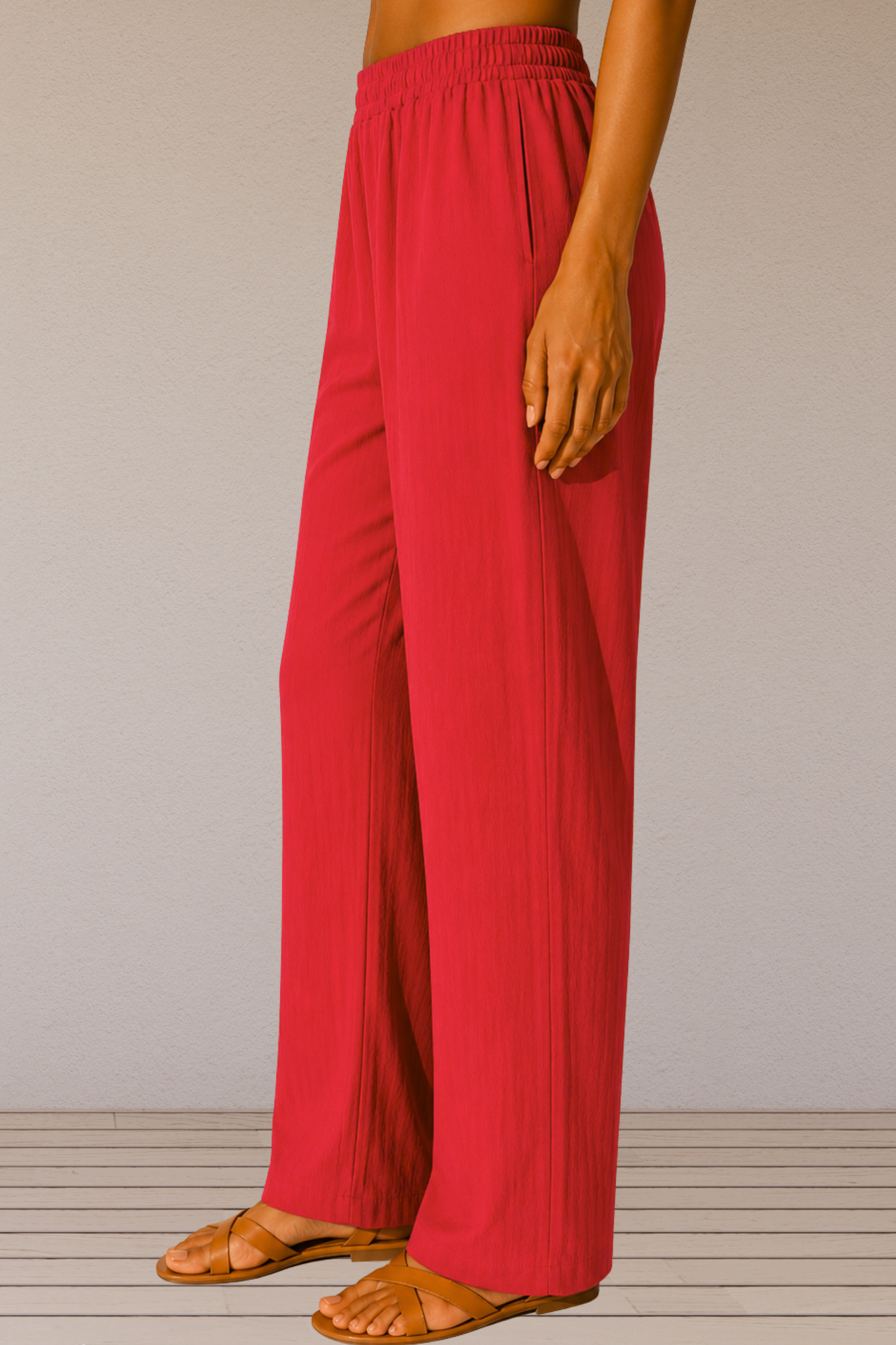 Magenta Linen Palazzo