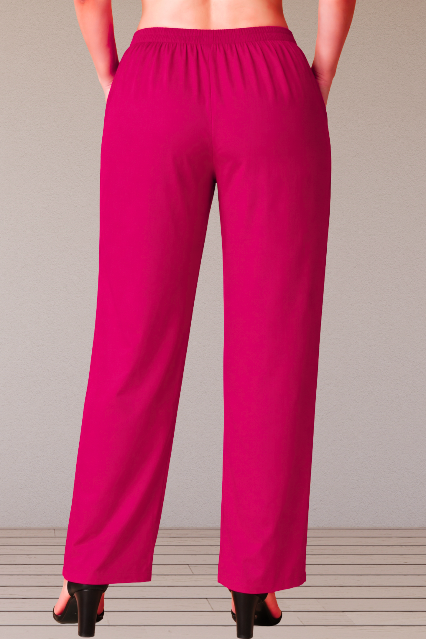 Magenta Rayon Kurti Pant
