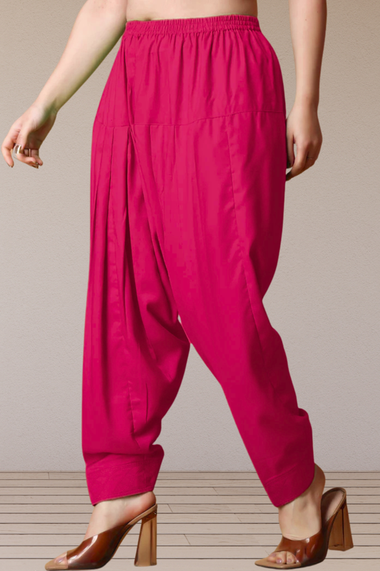 Magenta Rayon Classic Salwar With Pocket