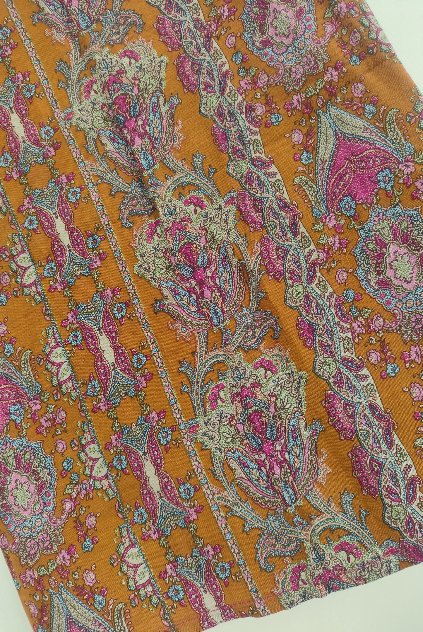 Magenta Abstract Silk Dupatta