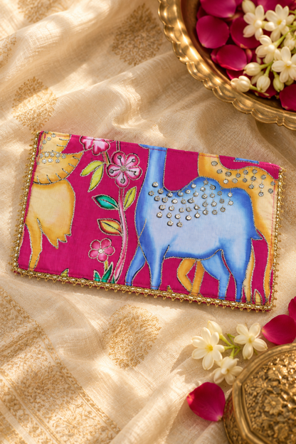 Maharani Pink Handcrafted Shagun Envelope