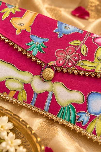 Maharani Pink Handcrafted Shagun Envelope