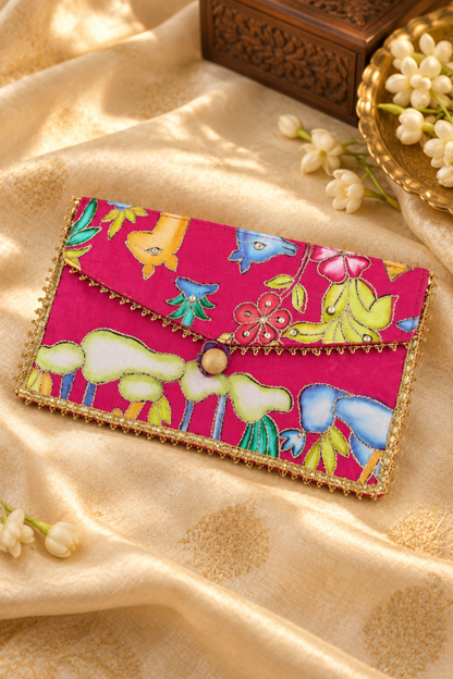Maharani Pink Handcrafted Shagun Envelope
