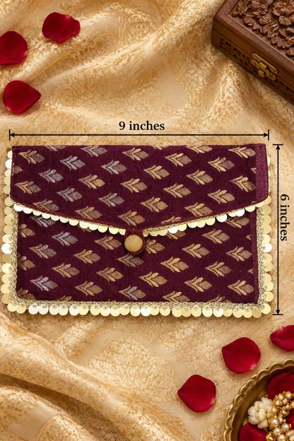 Mahogany Grace Handcrafted Shagun Envelope