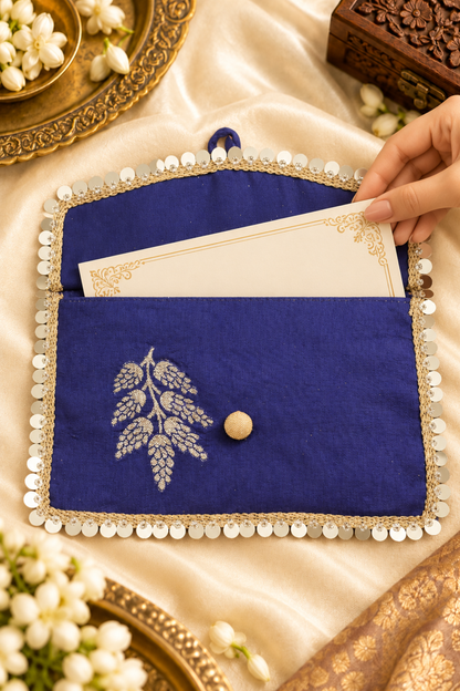 Majestic Charm Handcrafted Shagun Envelope