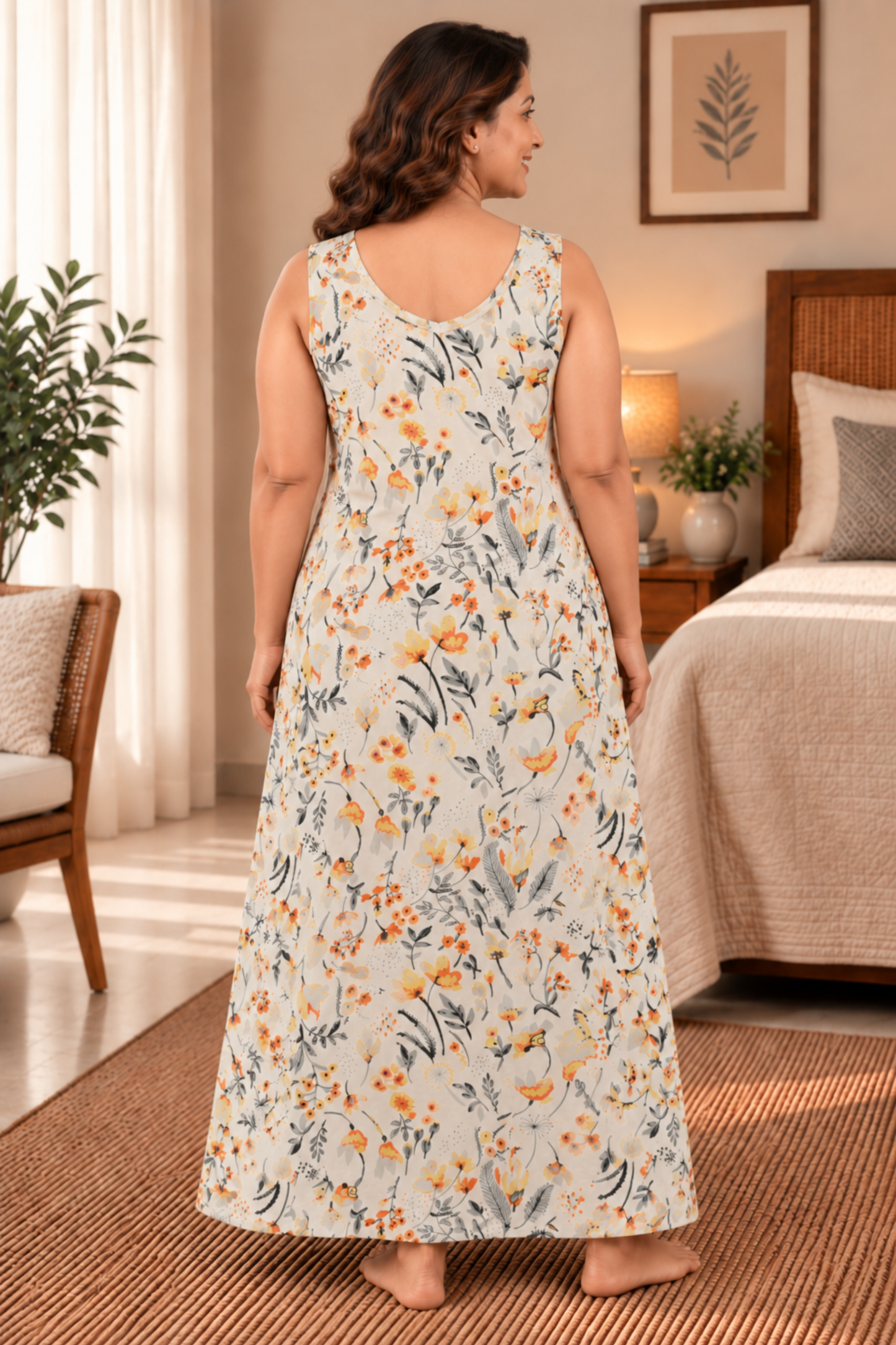 Marigold Mist Rayon Night Gown