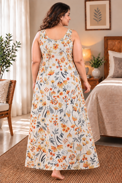 Marigold Mist Rayon Night Gown