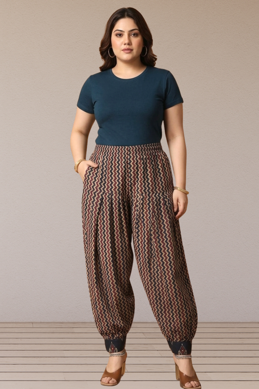Maroon Chevron Afghani Salwar