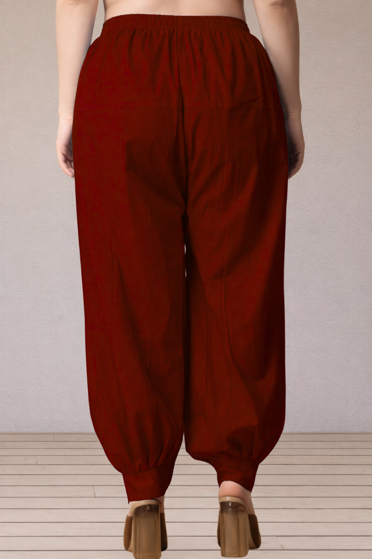 Maroon Cotton Afghani Salwar