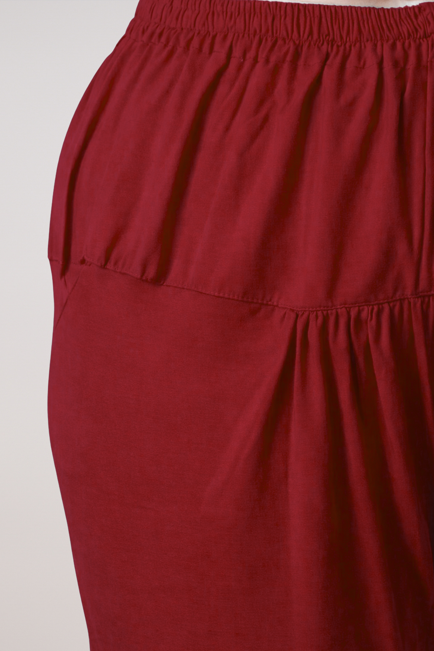 Maroon Cotton Churidar Pants
