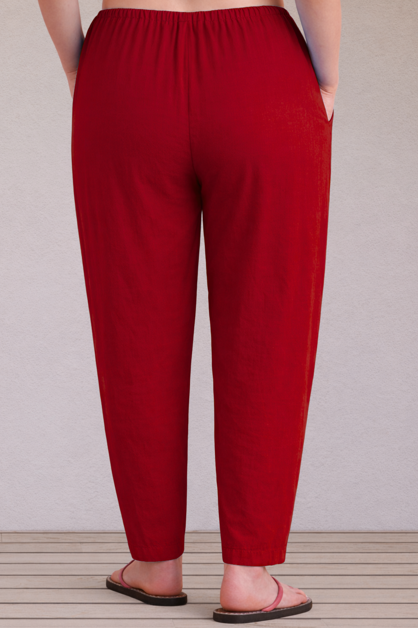 Maroon Easy Fit Cotton Maternity Salwar