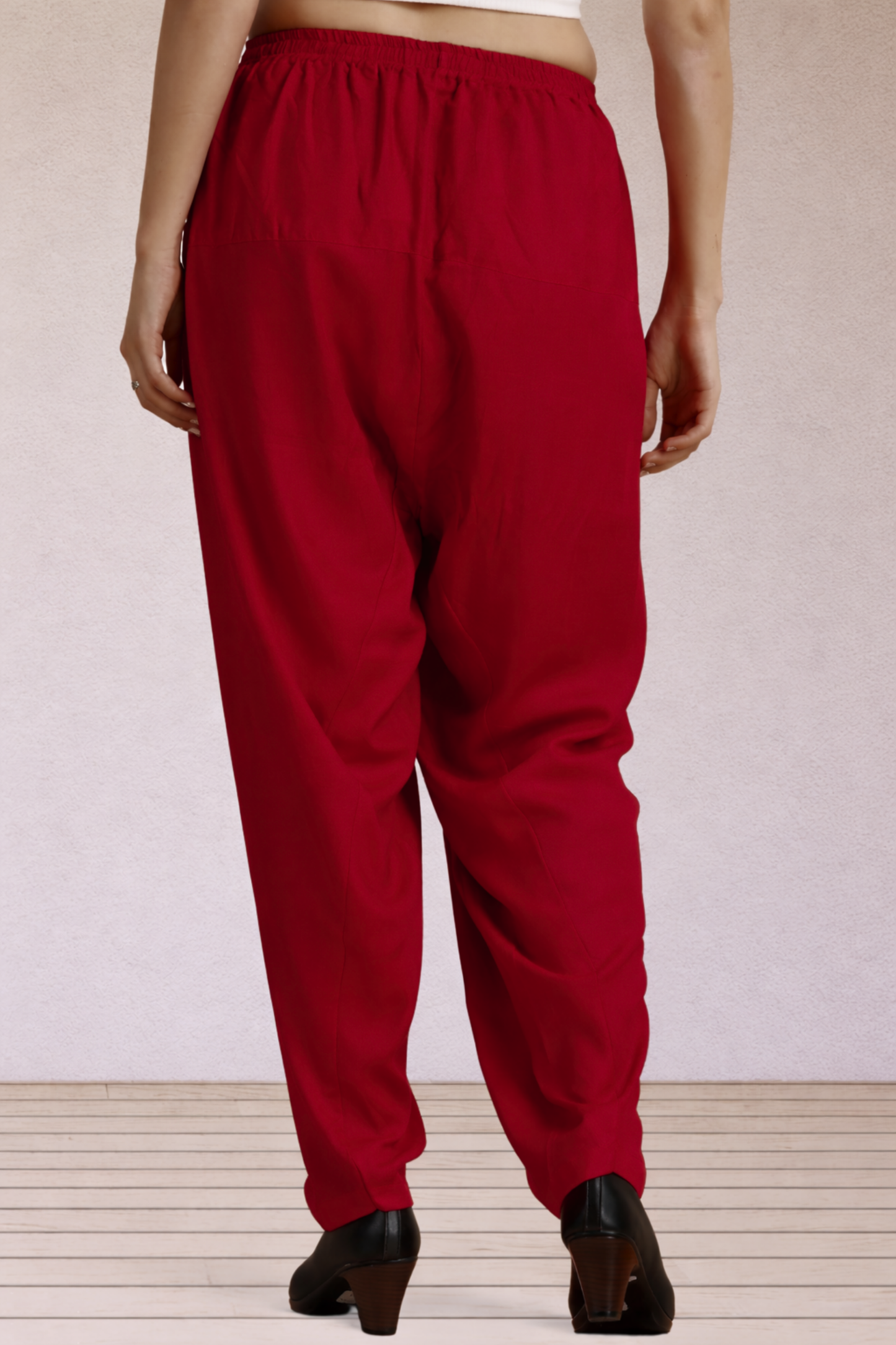 Maroon Easy Fit Rayon Salwar