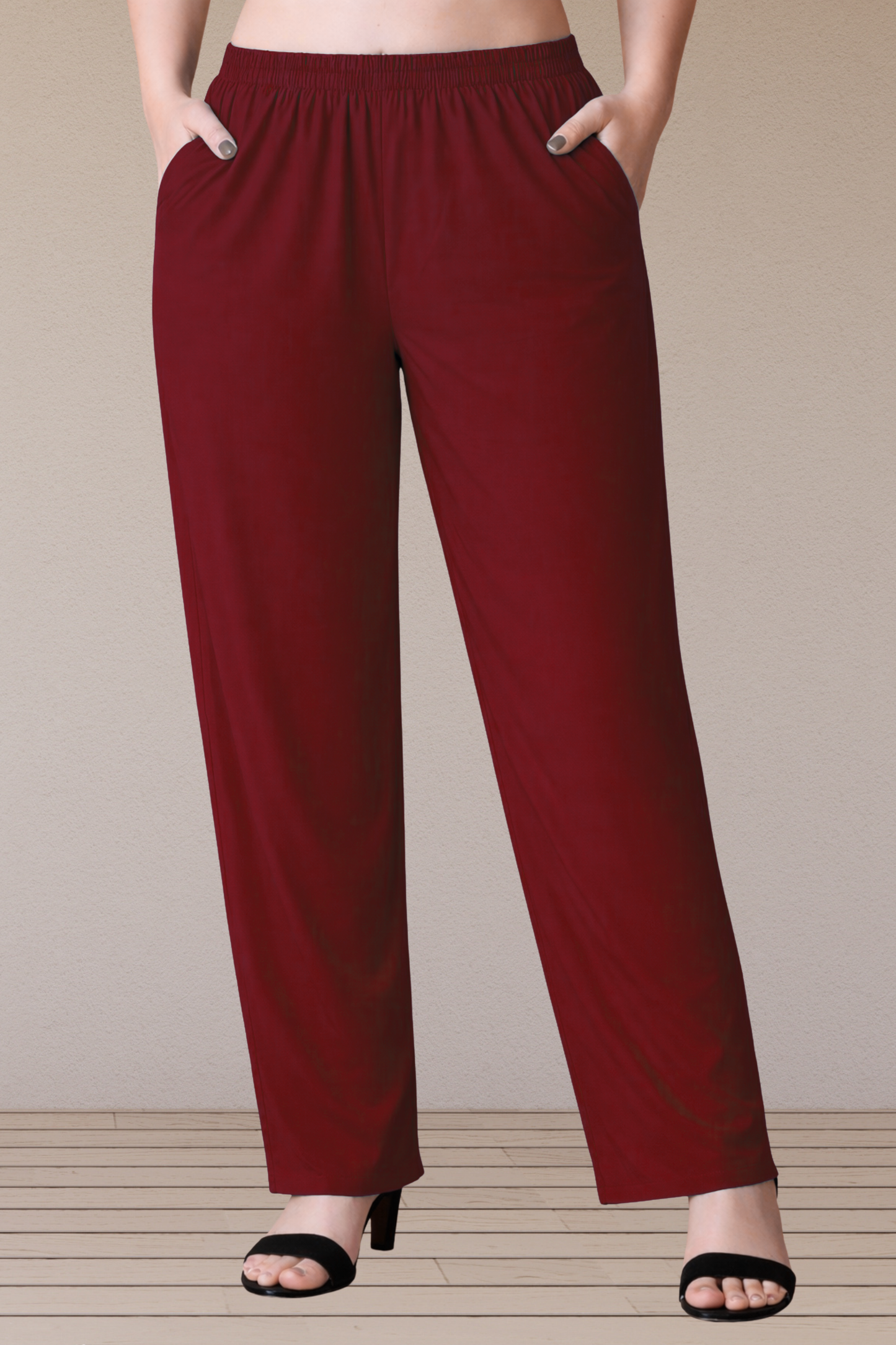 Maroon Rayon Kurti Pant