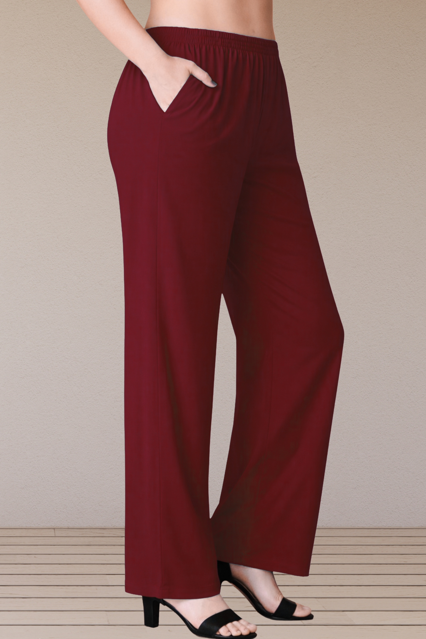 Maroon Rayon Kurti Pant