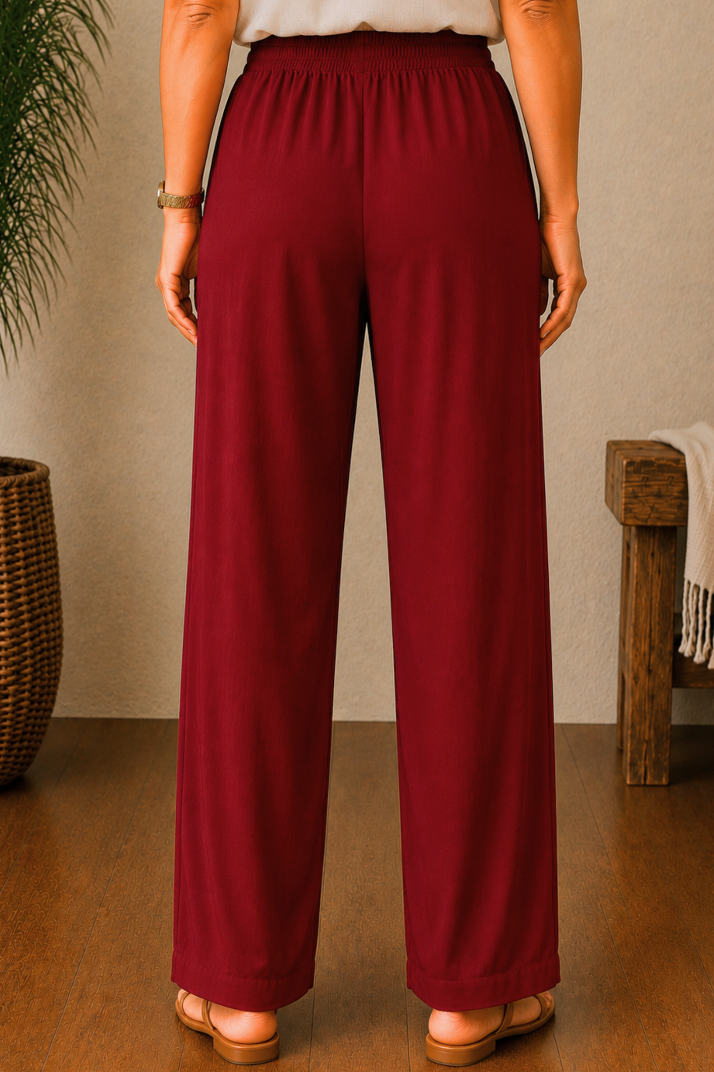 Maroon Rayon Kurti Pant