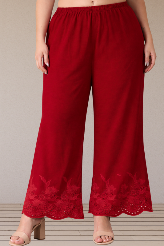 Maroon Georgette Palazzo