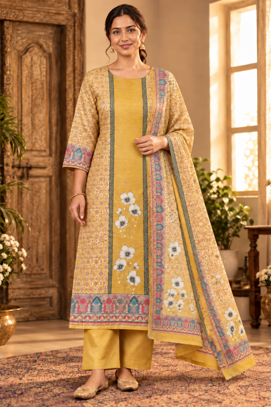 Masala Mint Fancy Suit With Aari Work