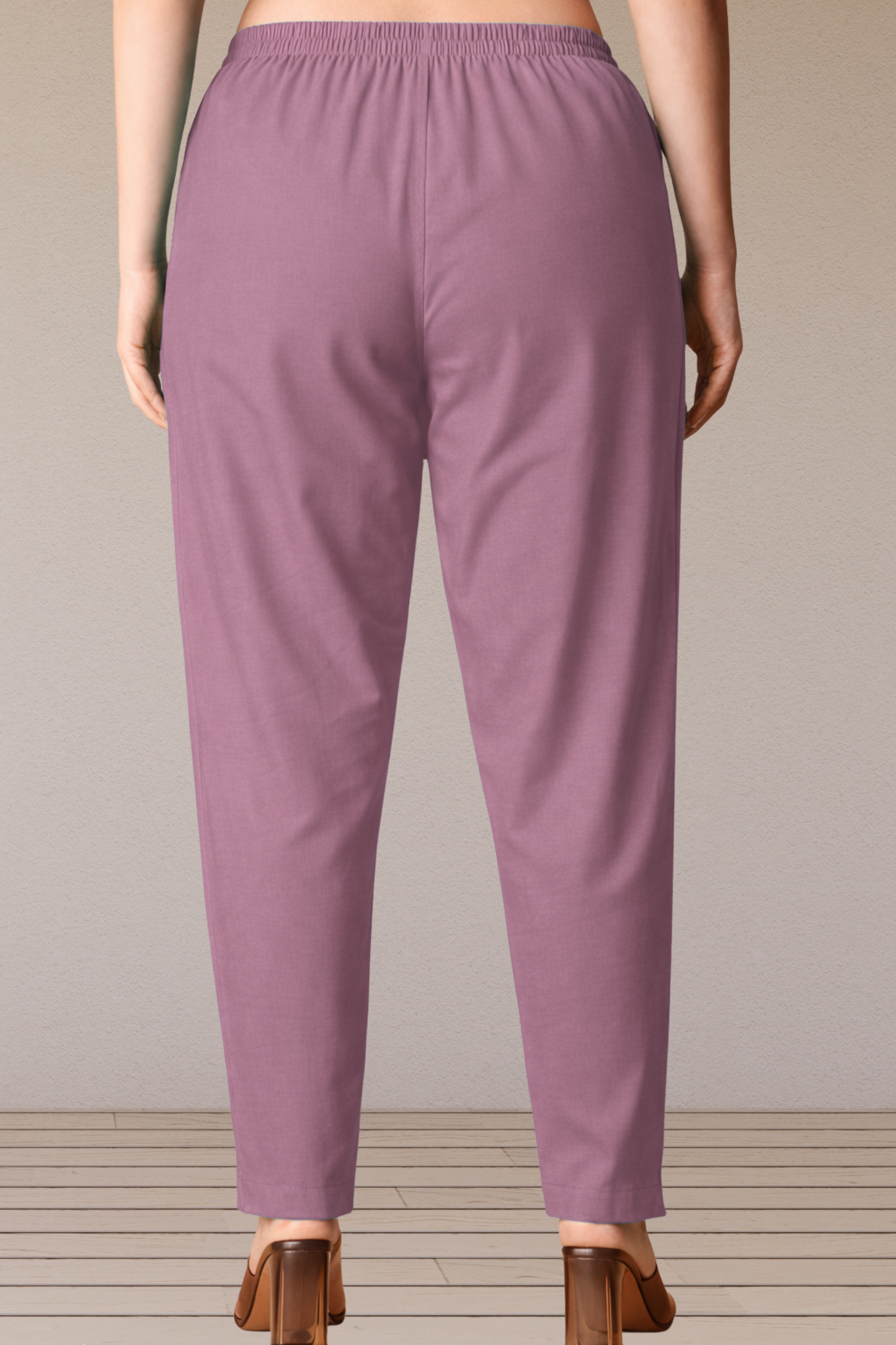 Mauve Cotton Kurti Pant