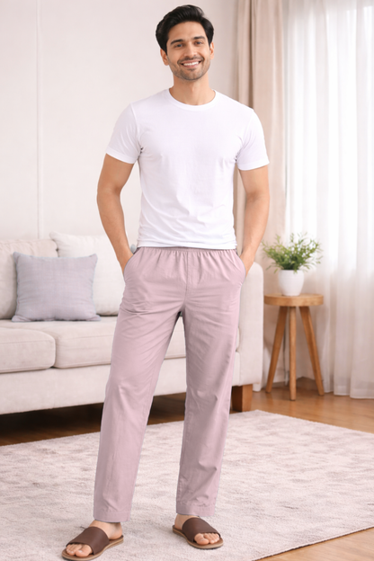 Mauve Cotton Pant Pajama