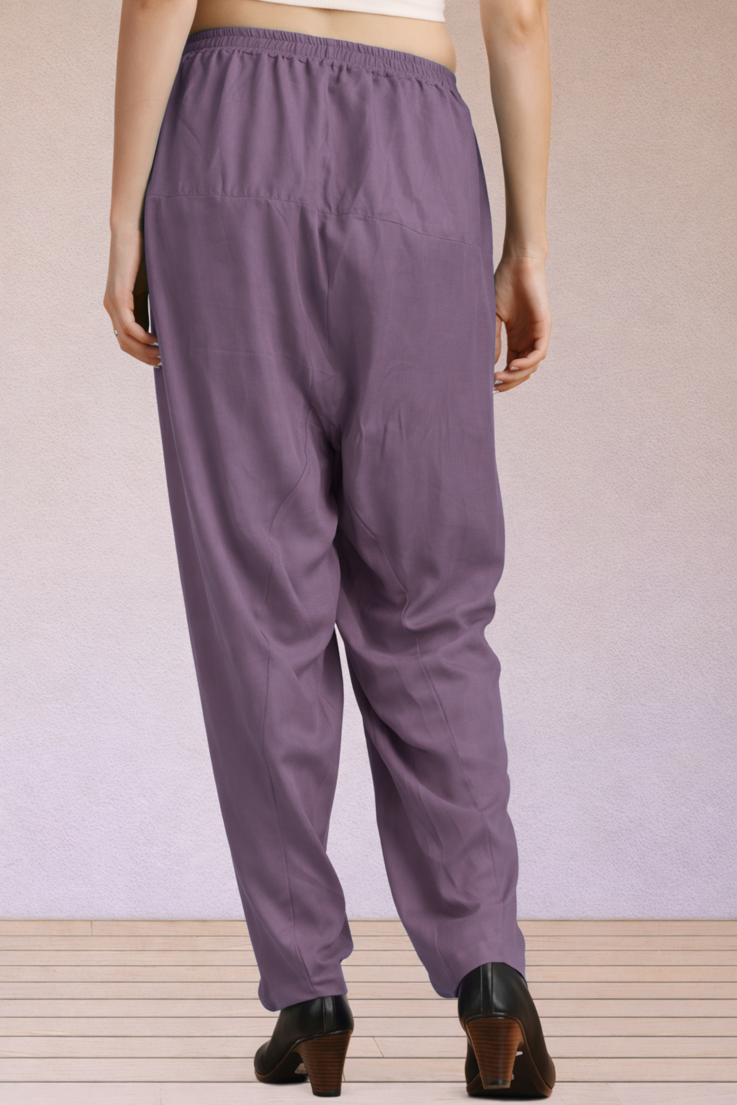 Mauve Easy Fit Rayon Salwar