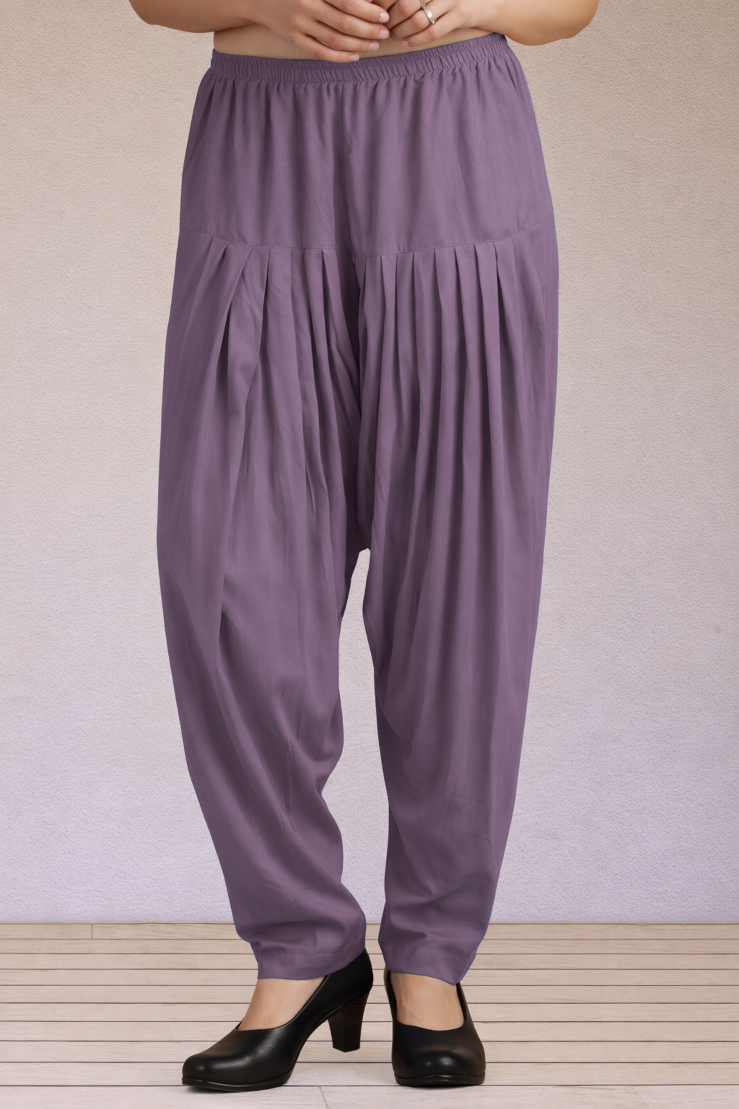 Mauve Easy Fit Rayon Salwar