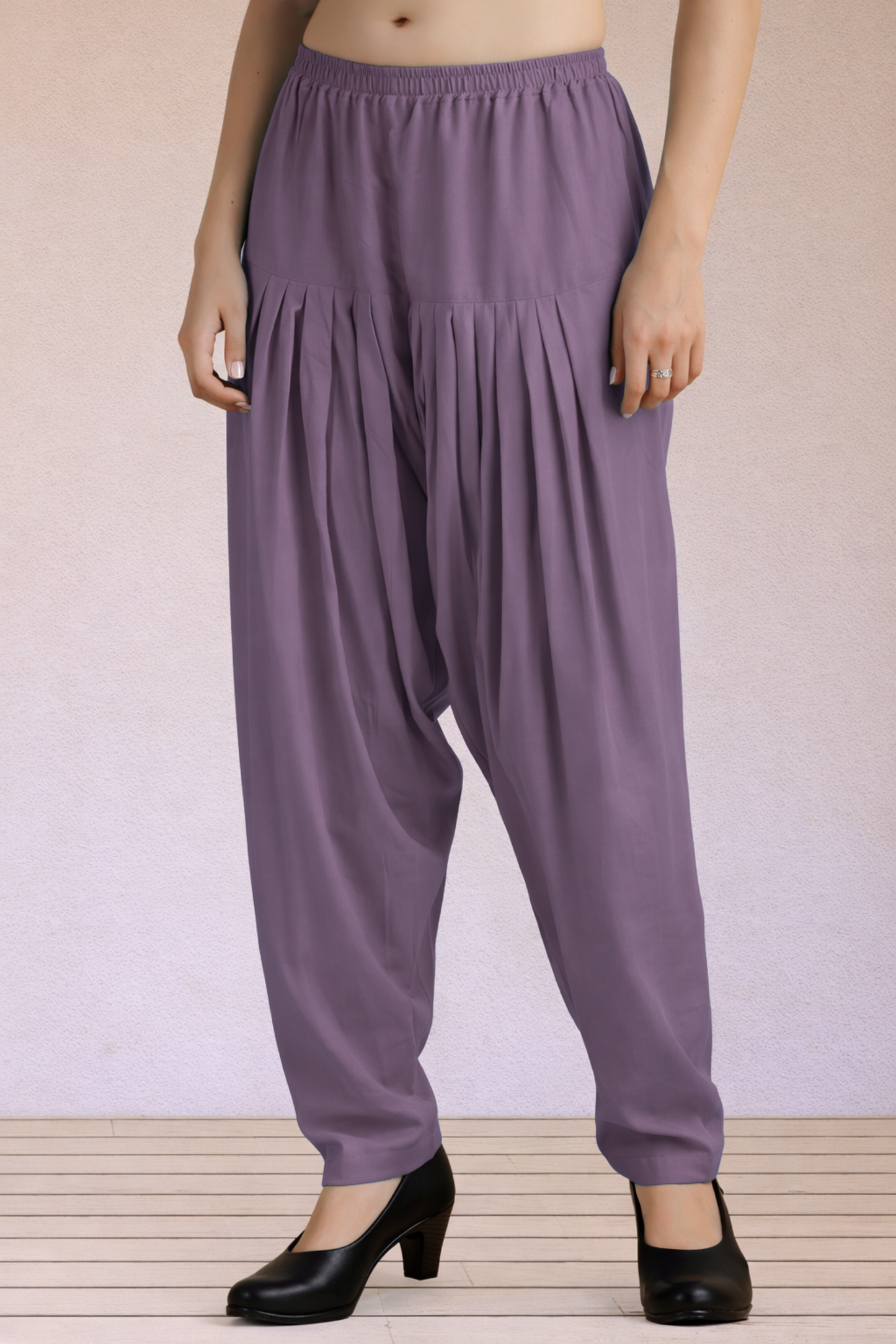 Mauve Easy Fit Rayon Salwar