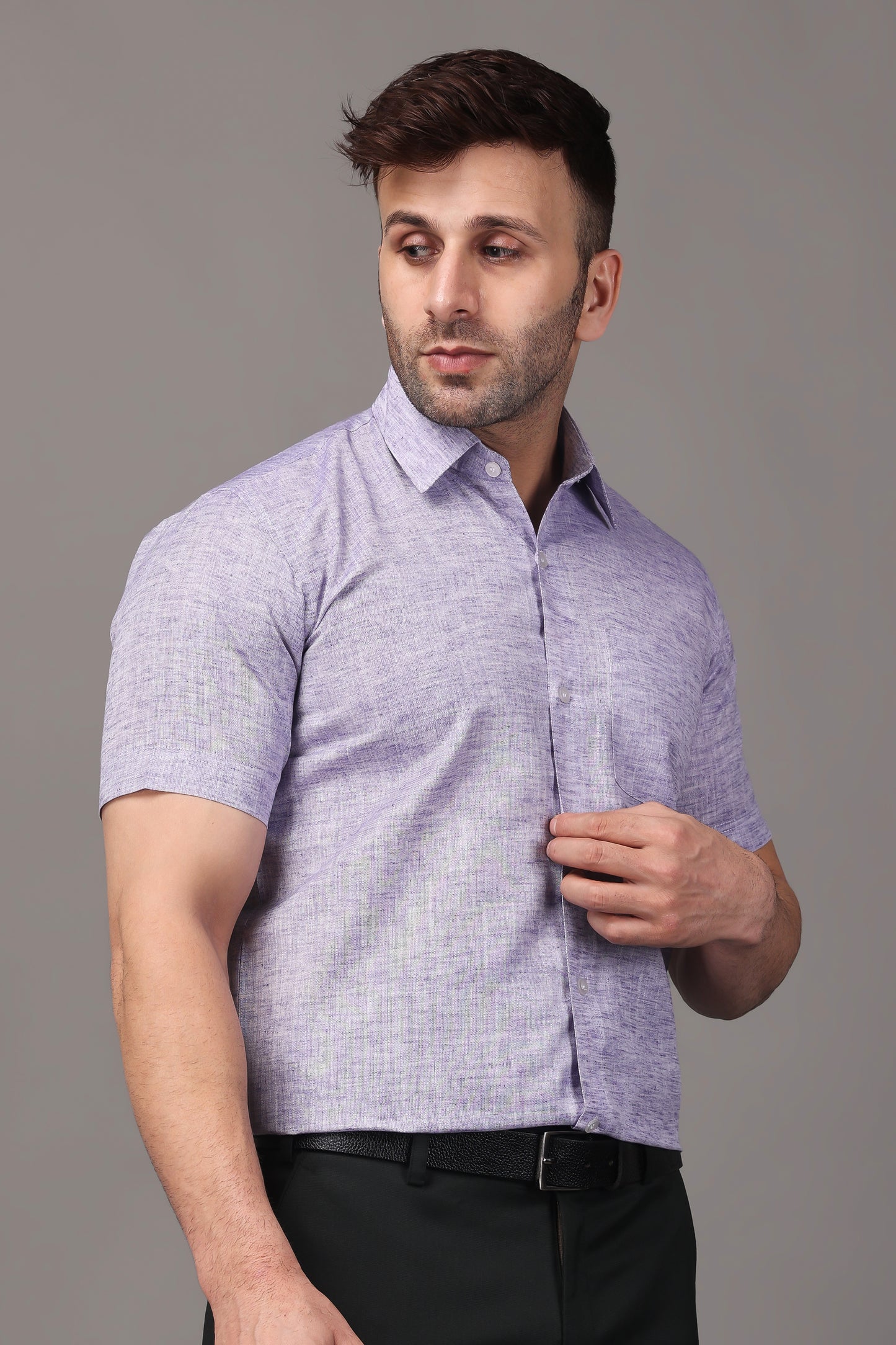 Mauve Plus Size Shirts For Men