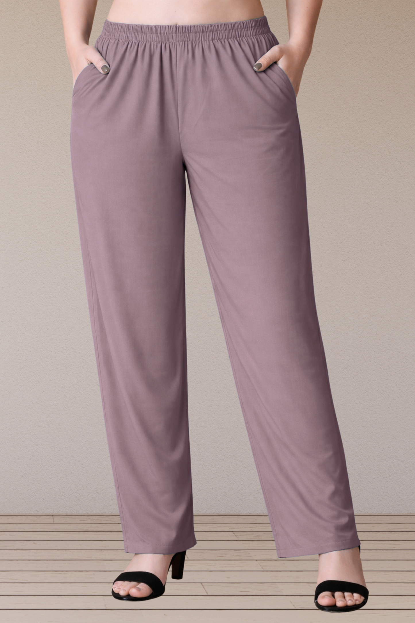 Mauve Rayon Kurti Pant