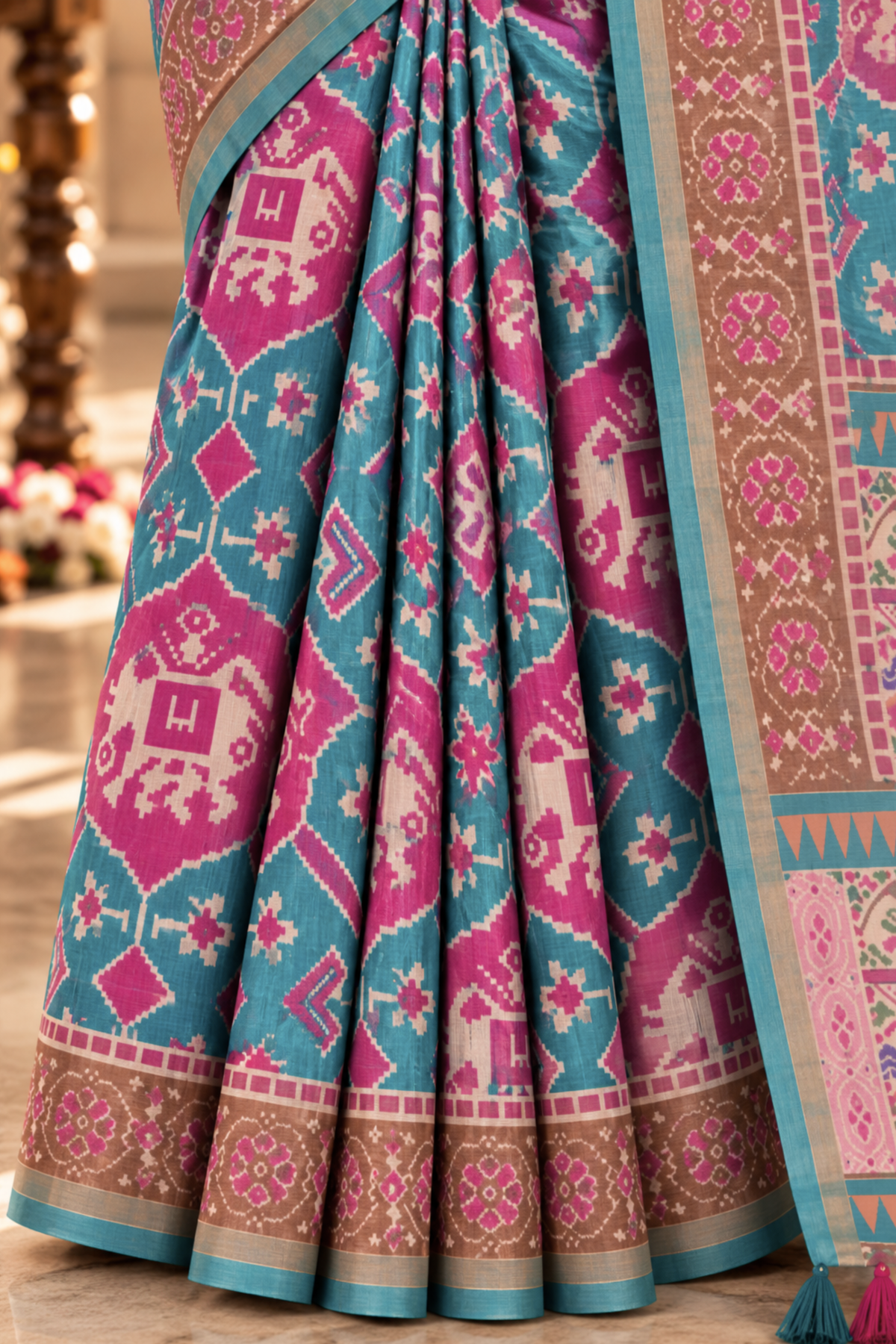 Mayura Printed Saree With 1.5 Mtr Blouse Piece