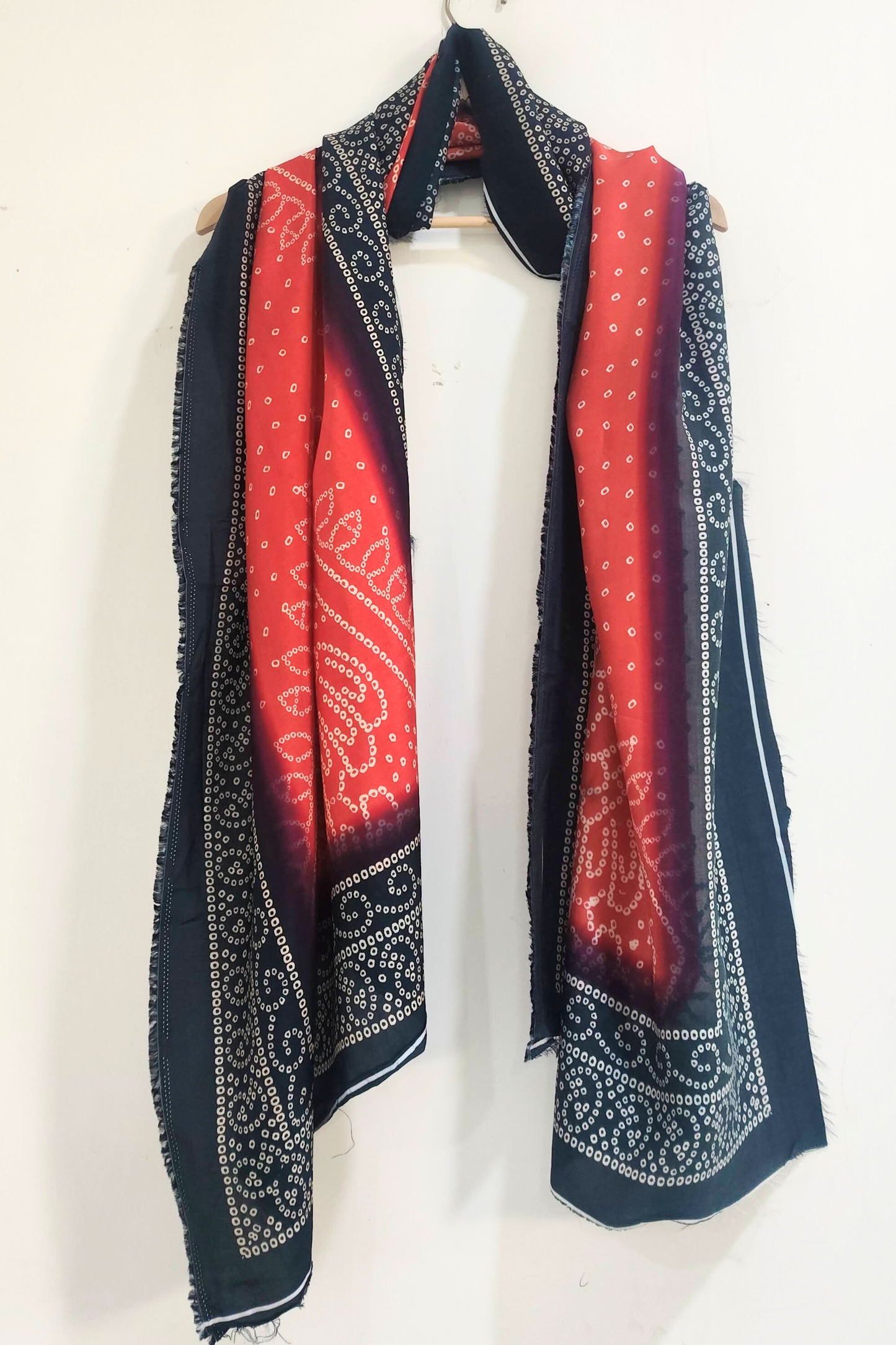 Meadow Orange Bandhani Dupatta