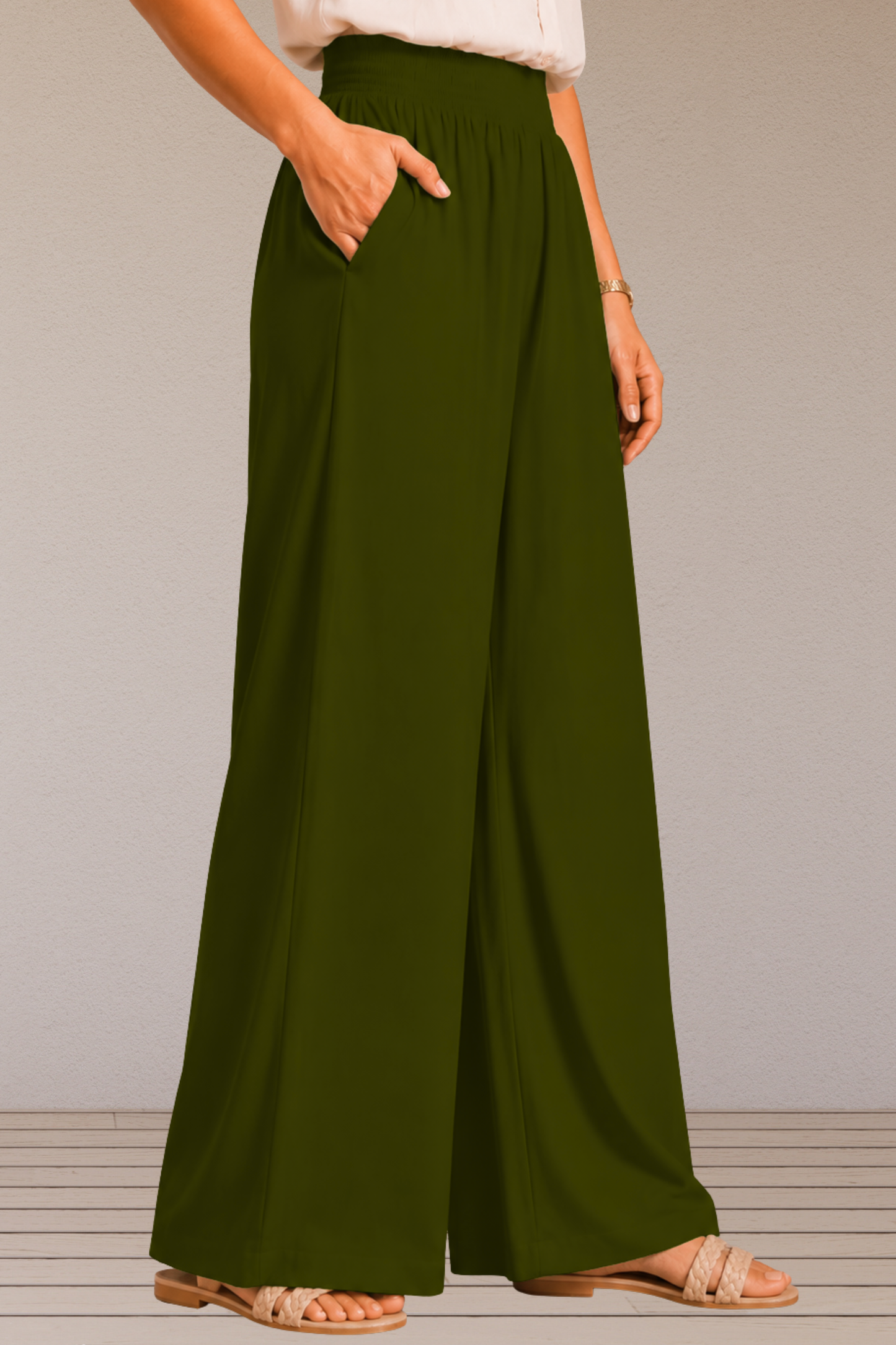 Mehandi Flared Palazzo Pant