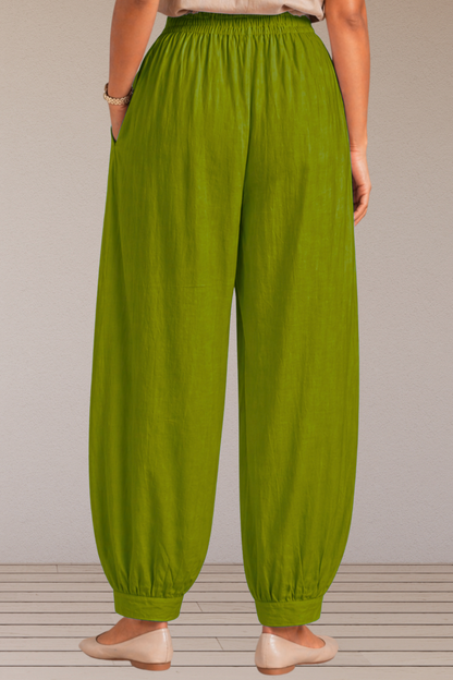 Mehandi Green Cotton Afghani Pants
